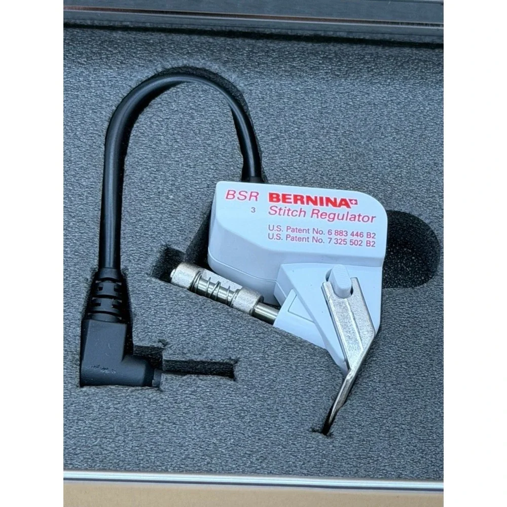 Bernina BSR 3 Stitch Regulator Foot w 2 Soles Cable Case Manual Quilting